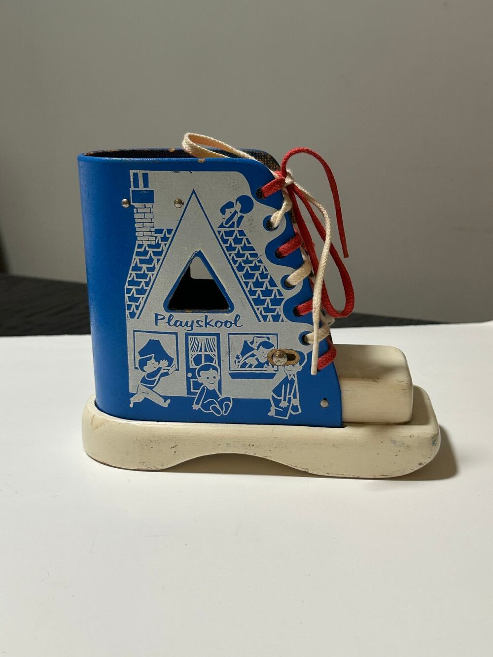 Vintage Playskool Shoe Tying Learning Toy